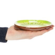 Artikel Runde keramiktallerkener med kiwi-motiv, velegnet til spisebord eller køkken, 16 cm, 2 stk.