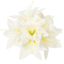 Artikel Kunstige hvide tigerliljeblomster til vaser og arrangementer, 29 cm bundt med 6 stk.
