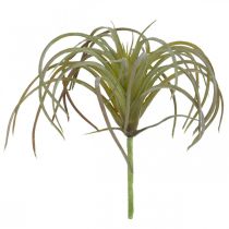 Tillandsia kunstig til stick grøn-lilla kunstig plante 13cm