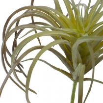 Tillandsia kunstig til stick grøn-lilla kunstig plante 13cm