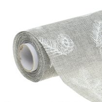 Bordbånd med granmotiv grå 20 cm 5m