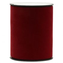 Artikel Bordtape fløjlsbånd mørkerød 100mm 8m