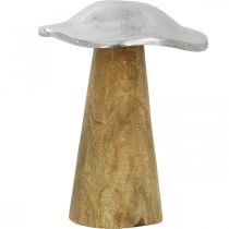 Artikel Borddekoration deco champignon metal træ sølv træ champignon H14cm