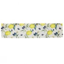Artikel Bordløber citroner og oliven bordløber sommertekstil 138×32cm