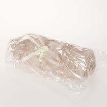 Artikel Beige bordløber med kunstpelsoverflade som pelsbånd, 24x140 cm