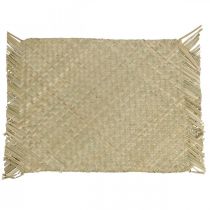 Artikel Dækkeserviet søgræs rektangulær borddekoration vandhyacint natur 33 × 48cm