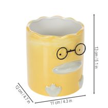 Artikel Cylindrisk dekorativ keramisk andevase til et stilfuldt hjem, 13 cm, 2 stk.