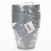 Artikel Urtepotte med margueritmotiv til stilfuld indretning, 11 cm, 4 stk.