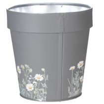 Artikel Urtepotte med blomstermønster til moderne hjem og sommerdekoration på balkonen, 13 cm, 4 stk.
