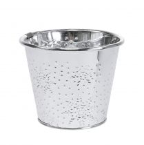 Potte med snefnug Ø12,5cm H10cm 4stk