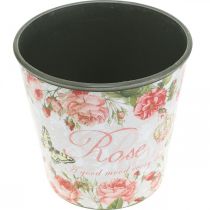 Artikel Plantekasse, spand til udplantning, plantekasse med rose H13cm Ø13,5cm