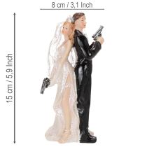 Artikel Kagetopper brudepar 15,5 cm