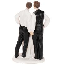 Artikel Kagetopper af et mandligt par med kage, 16,5 cm