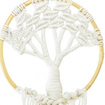 Artikel Drømmefanger macrame vægdekoration livets træ boho Ø28cm H92cm