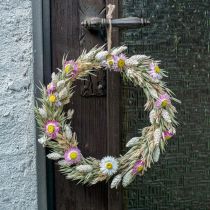 Tørret blomsterring Pink Ring Tørret blomsterløkke gør det selv-kasse Ø20cm