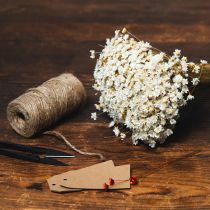 Artikel Tørrede blomsterbuket, fine blomster til naturlig boligdekoration, 44 cm