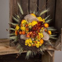 Buket tørrede blomster Buket engblomster Orange H50cm 300g