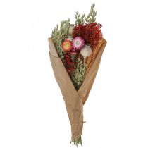 Artikel Buket tørrede blomster Buket engblomster Rød H50cm 150g