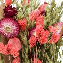 Artikel Tørret blomsterbuket, stråblomster, korn, valmuekapsel, Phalaris, rørgræs, 55 cm