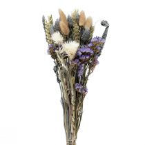 Artikel Tørret blomsterbuket stråblomster strand lilla lilla 30cm