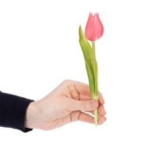 Artikel Tulipanblomst af høj kvalitet som en naturtro kopi til bordvaser, 21 cm, 6 stk.