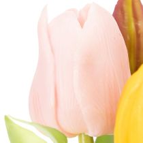 Artikel Kunstige tulipaner, rustik forårsdekoration til enhver bordvase, 30 cm, 7 stk.