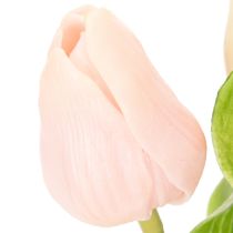 Artikel Kunstige tulipaner til forårsdekoration, stue og køkken, med naturtro udseende, 30 cm, 7 stk.