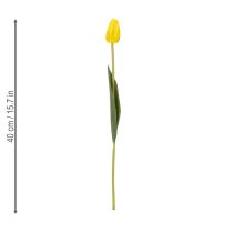Artikel Kunstige tulipanblomster til realistisk forårsdekoration i stuen eller på kontoret, 40 cm, 7 stk.