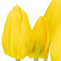Artikel Kunstige tulipanblomster til realistisk forårsdekoration i stuen eller på kontoret, 40 cm, 7 stk.