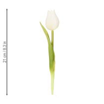 Artikel Kunstig tulipan, realistisk dekoration, holdbar silkeblomst til hjemmet, 21 cm, 6 stk.
