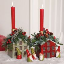 Artikel Plantekasse Keramik Hus Advent Mint Hvid 10×10×12 cm
