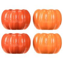 Artikel Keramikplantepotte græskar orange Ø9,5 cm H6,5 cm 4 stk.