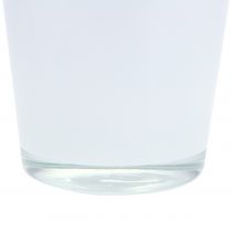 Artikel Glas plantekasse hvid Ø11,5cm H11cm