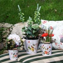 Artikel Plantespand i metal med håndtag Ø14/11,5/9,5 cm sæt af 3