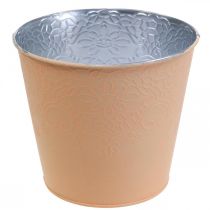 Artikel Plantekasse metal blomsterkasse pastel orange Ø20cm H16cm