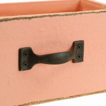 Plantekasse skuffe træ deco fersken 25×13×9cm