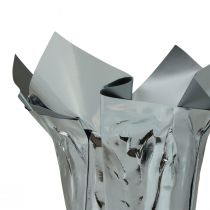 Artikel Plantekasse sølvglans gaveemballage Ø5,5cm H6cm 8 stk