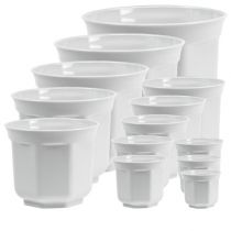 Planter &quot;Tino&quot; hvid Ø10cm - 40cm, 1 stk