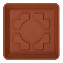Artikel Coaster Lara firkantet 29cm x 29cm terracotta 1 stk