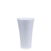 Artikel Vase &quot;Fizzy&quot; Ø13,5cm H20,5cm hvid, 1stk