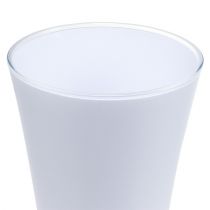 Artikel Vase &quot;Fizzy&quot; Ø13,5cm H20,5cm hvid, 1stk