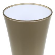 Artikel Vase &quot;Fizzy&quot; Ø16cm H27cm platin grå, 1stk