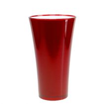 Artikel Vase &quot;Fizzy&quot; Ø20cm H35cm rød, 1stk