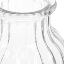 Artikel Vase glasriller glasvase dekorativ glas klar Ø11cm H15cm 2stk