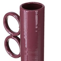 Artikel Moderne, kunstnerisk vase med lang hals og runde hanke til stilfuld indretning, 24 cm