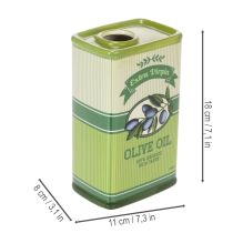 Artikel Olivenolievase, keramik, ideel til køkkendekoration og middelhavsbord, 18 cm