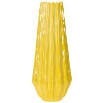 Artikel Vase med rillet design til stilfuld indretning i stuen, 33 cm
