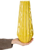 Artikel Vase med rillet design til stilfuld indretning i stuen, 33 cm