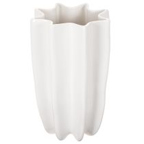 Artikel Ribbet vase, høj dekorativ vase til tørrede blomster, 24 cm