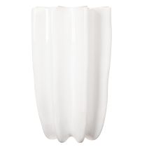 Artikel Ribbet vase, høj dekorativ vase til tørrede blomster, 24 cm